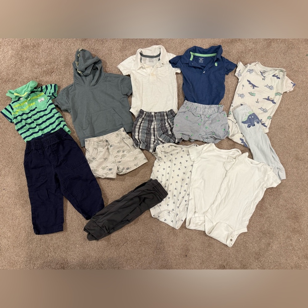 Carters 12 month baby boy bundle.
